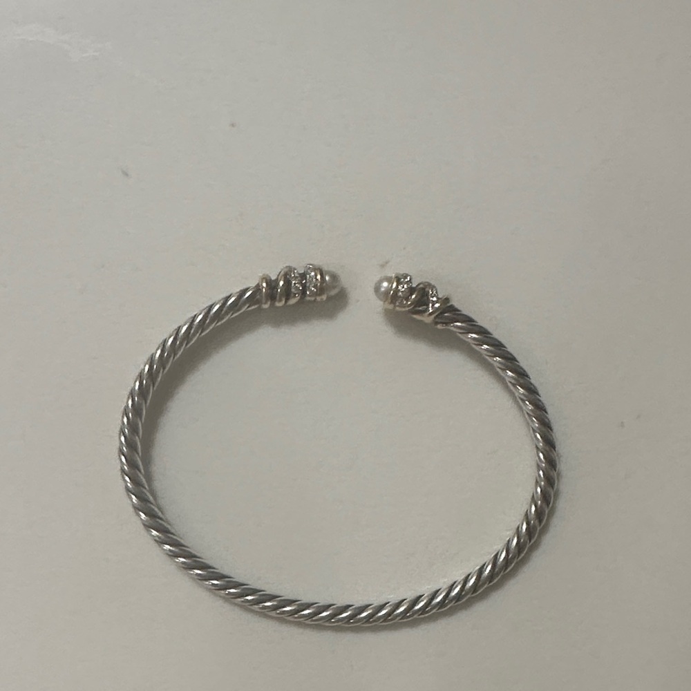 David Yurman Silver Twisted Cable Bracelet